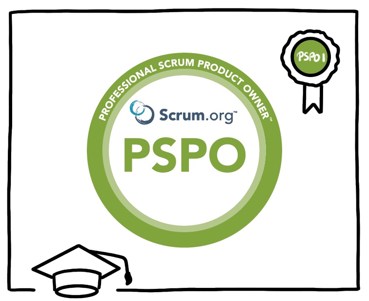 Professional Scrum Product Owner (PSPO) - Certification badge