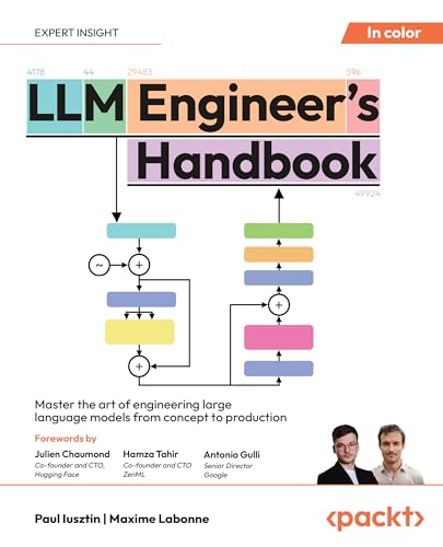 LLM Engineer's Handbook - Iusztin & Labonne Couverture du livre LLM Engineer's Handbook de Paul Iusztin et Maxime Labonne (Packt, 2024), guide complet RAG, fine-tuning, LLMOps en production