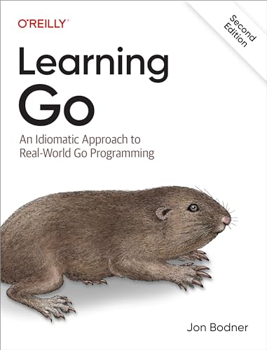 Couverture du livre Learning Go (2e édition) de Jon Bodner (O'Reilly), guide récent sur le langage Go en production