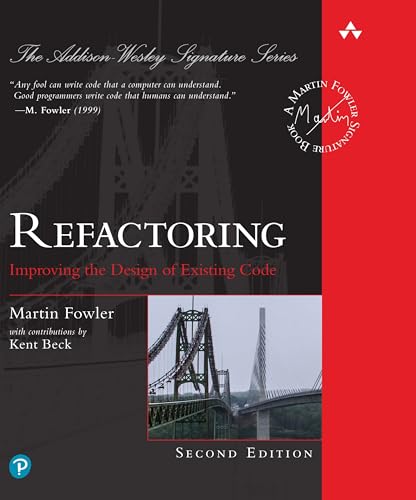 Couverture du livre Refactoring (2e édition) de Martin Fowler, référence absolue sur la transformation continue de codebase