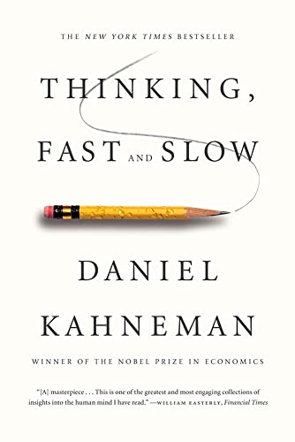 Couverture du livre Thinking, Fast and Slow de Daniel Kahneman (Nobel d'économie), référence absolue sur les biais cognitifs et les heuristiques de décision